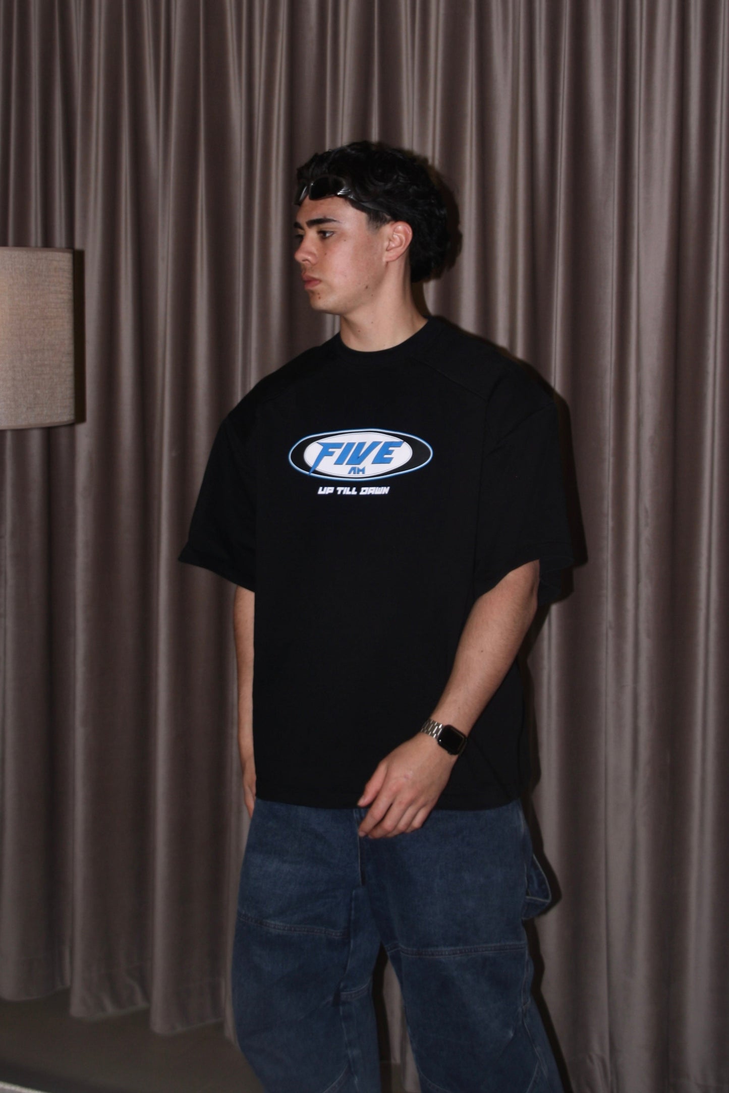 UP TILL DAWN T'SHIRT BLACK - 5AM