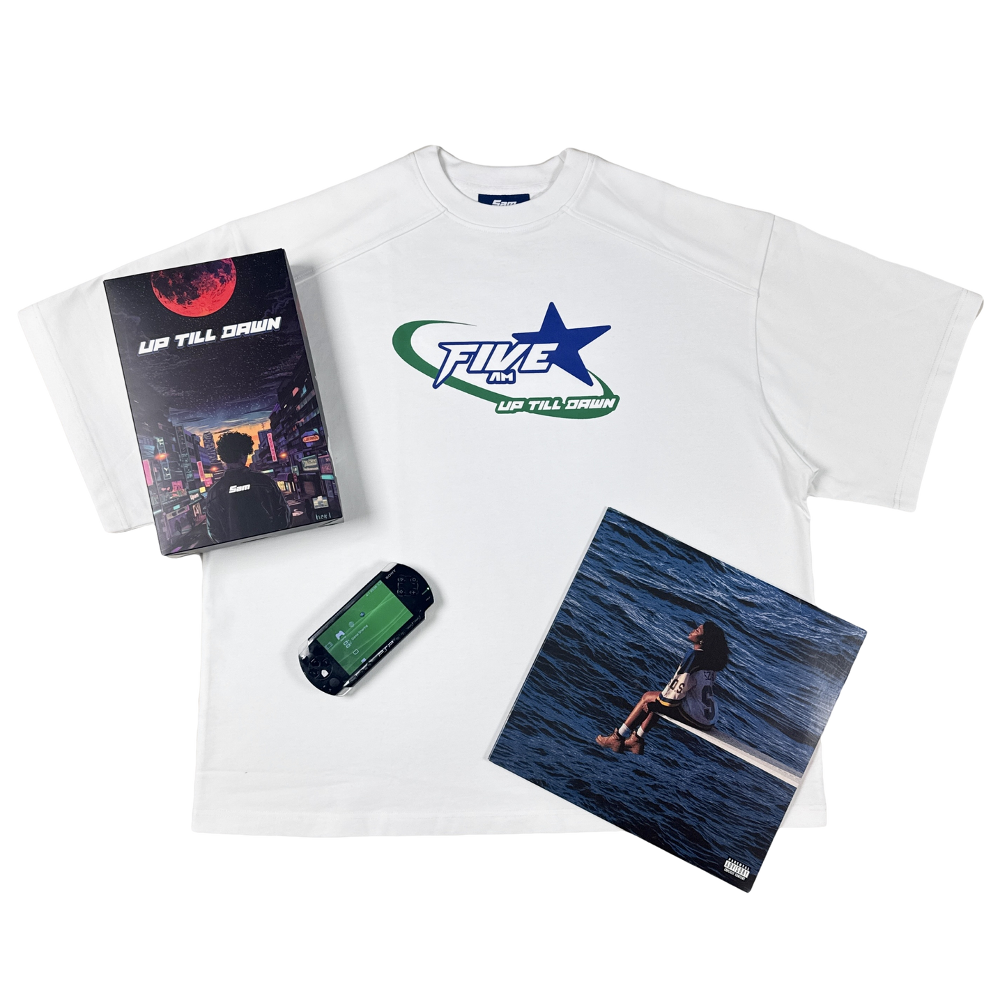 UP TILL DAWN T'SHIRT WHITE - 5AM