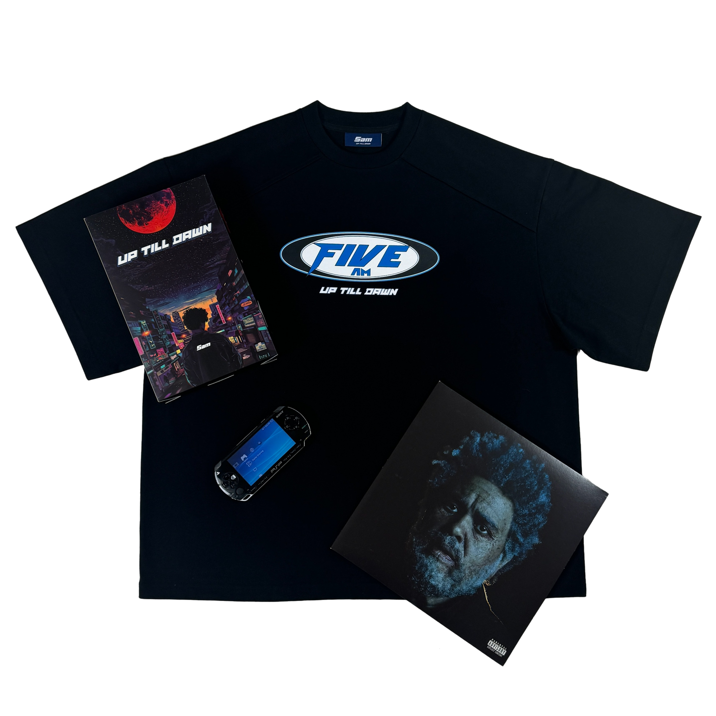 UP TILL DAWN T'SHIRT BLACK - 5AM